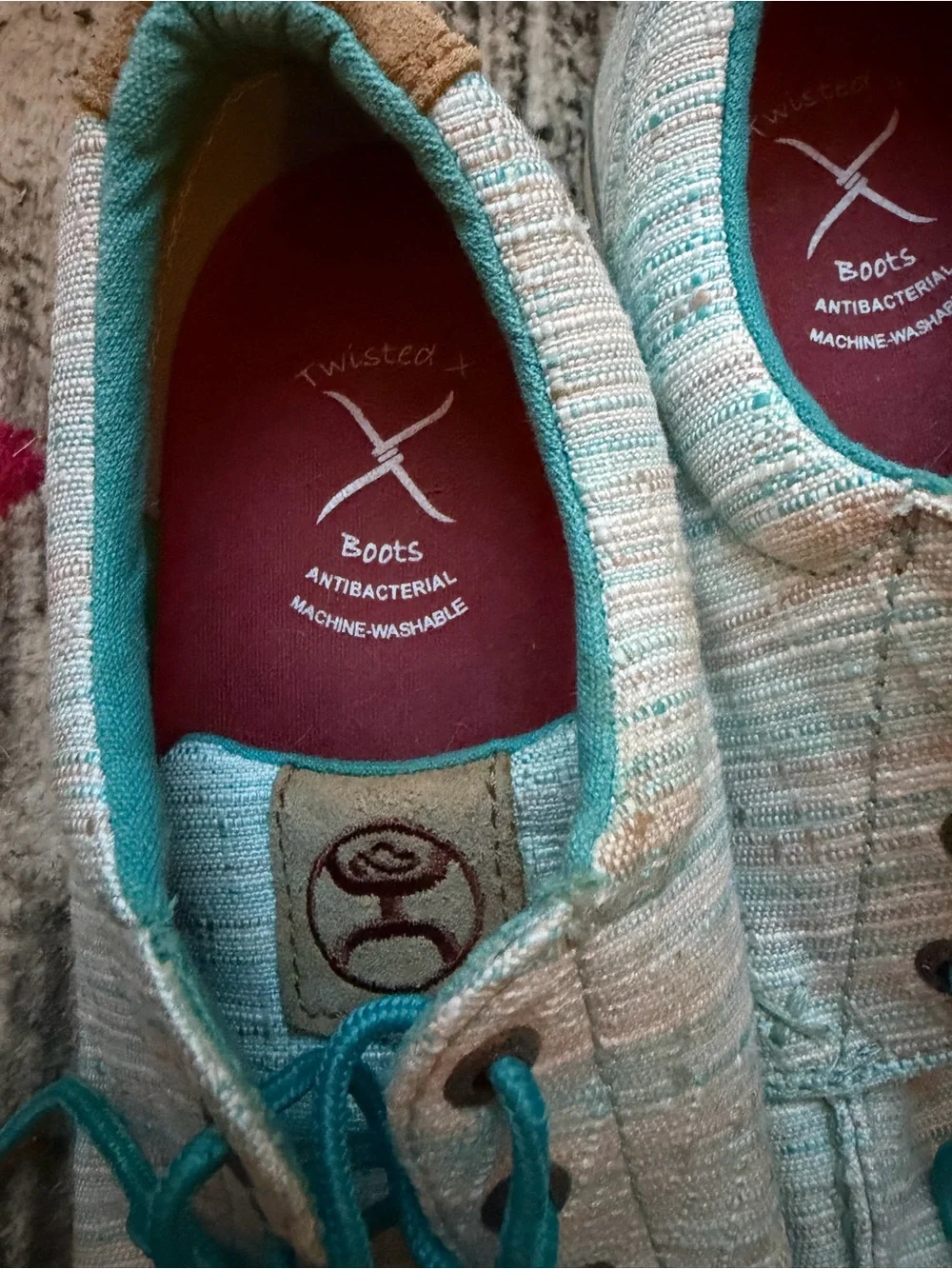Casual Turquoise Lace-Up women’s Shoes